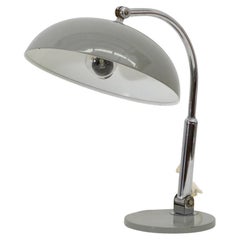 Hala '144' Chrome annd Gray Enameled Table Lamp