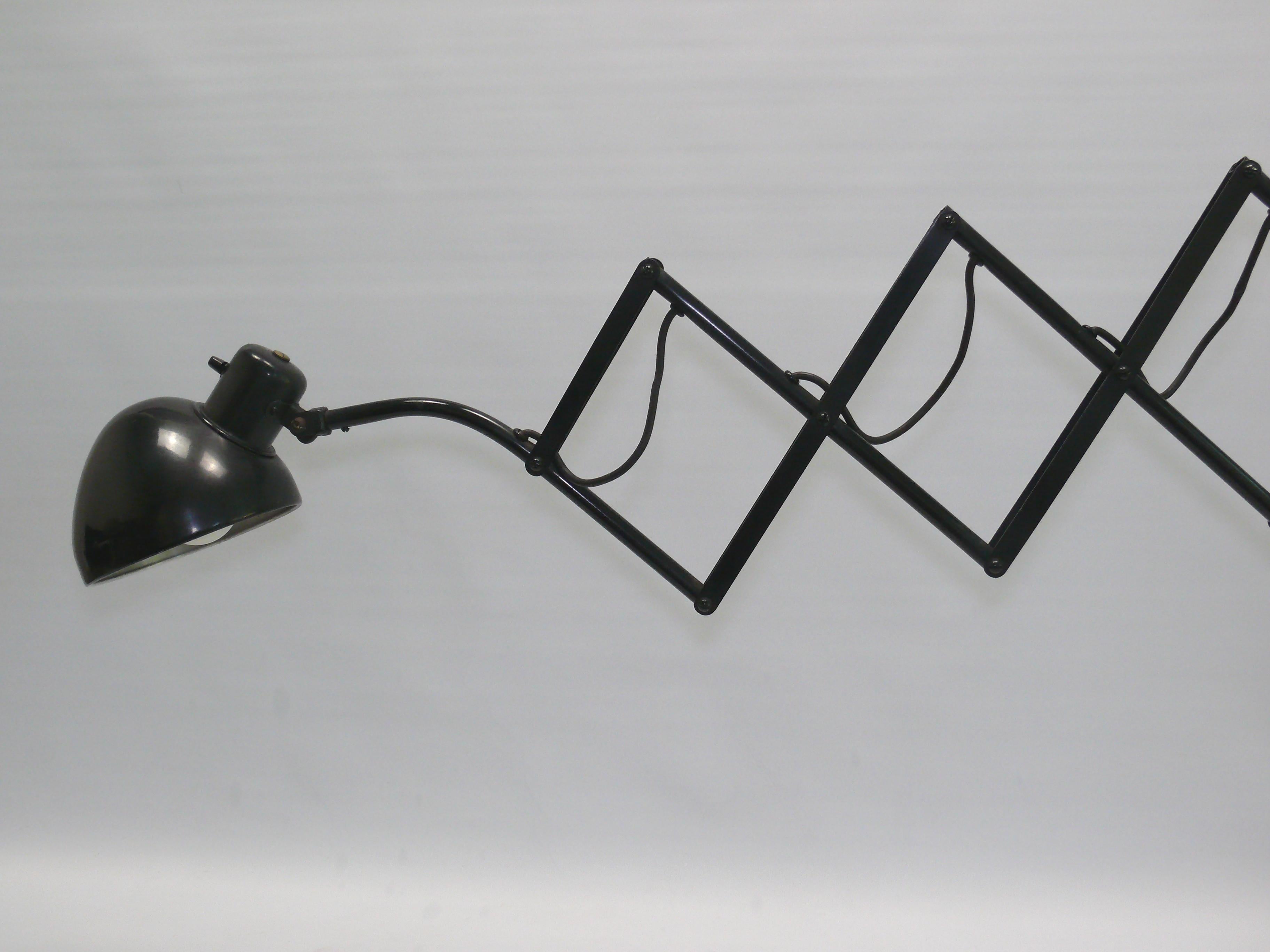 20th Century Hala table lamp, scissor lamp, Netherlands 1930 For Sale