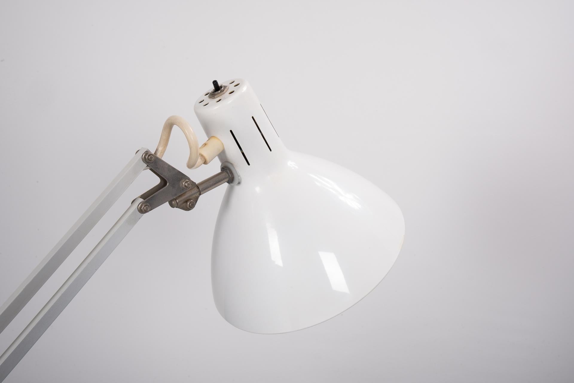 Mid-20th Century Hala Extra Large Industrial Desk Lamp H Busquet For Sale