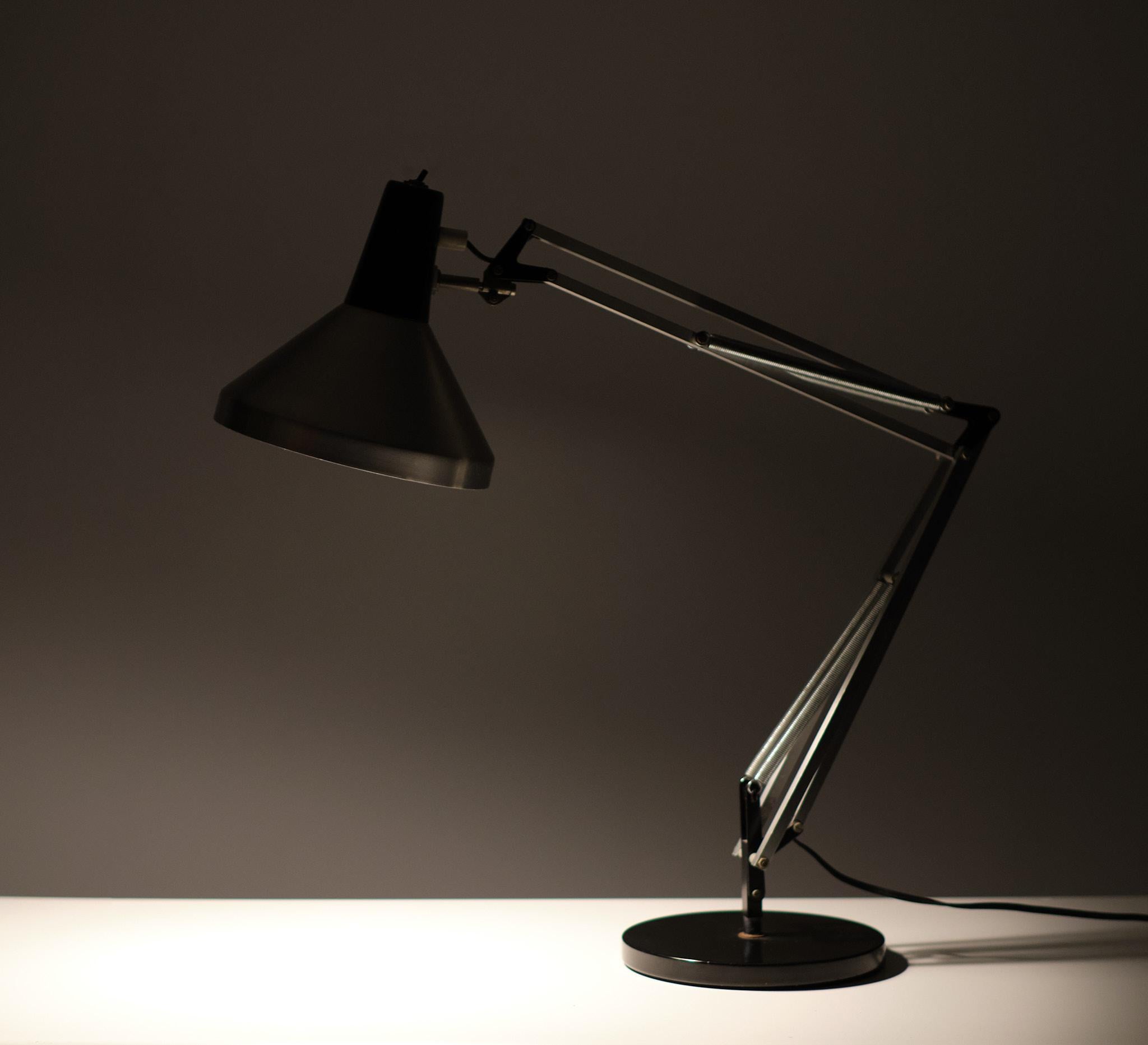 Milieu du XXe siècle Lampe de bureau d'architecte Hala Zeist, néerlandaise, années 1960 en vente