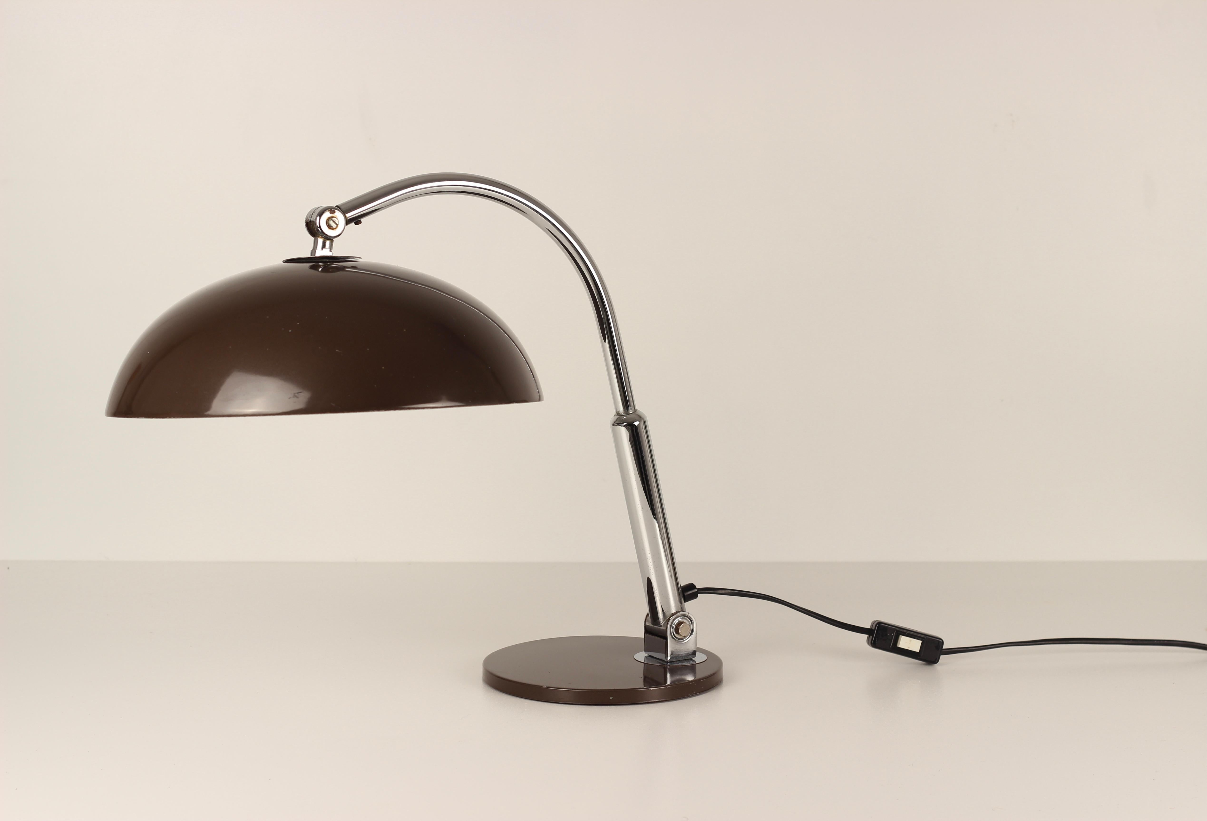Dutch Hala Zeist Desk Lamp in the Bauhaus Style Designed, 1930’s-1960’s For Sale