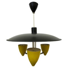 Suspension Hala Zeist J.H. Pendentif Busquet, années 1950