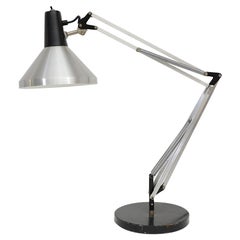 Hala Zeist Industrial Black Enamel and Spun Aluminum Drafting Lamp
