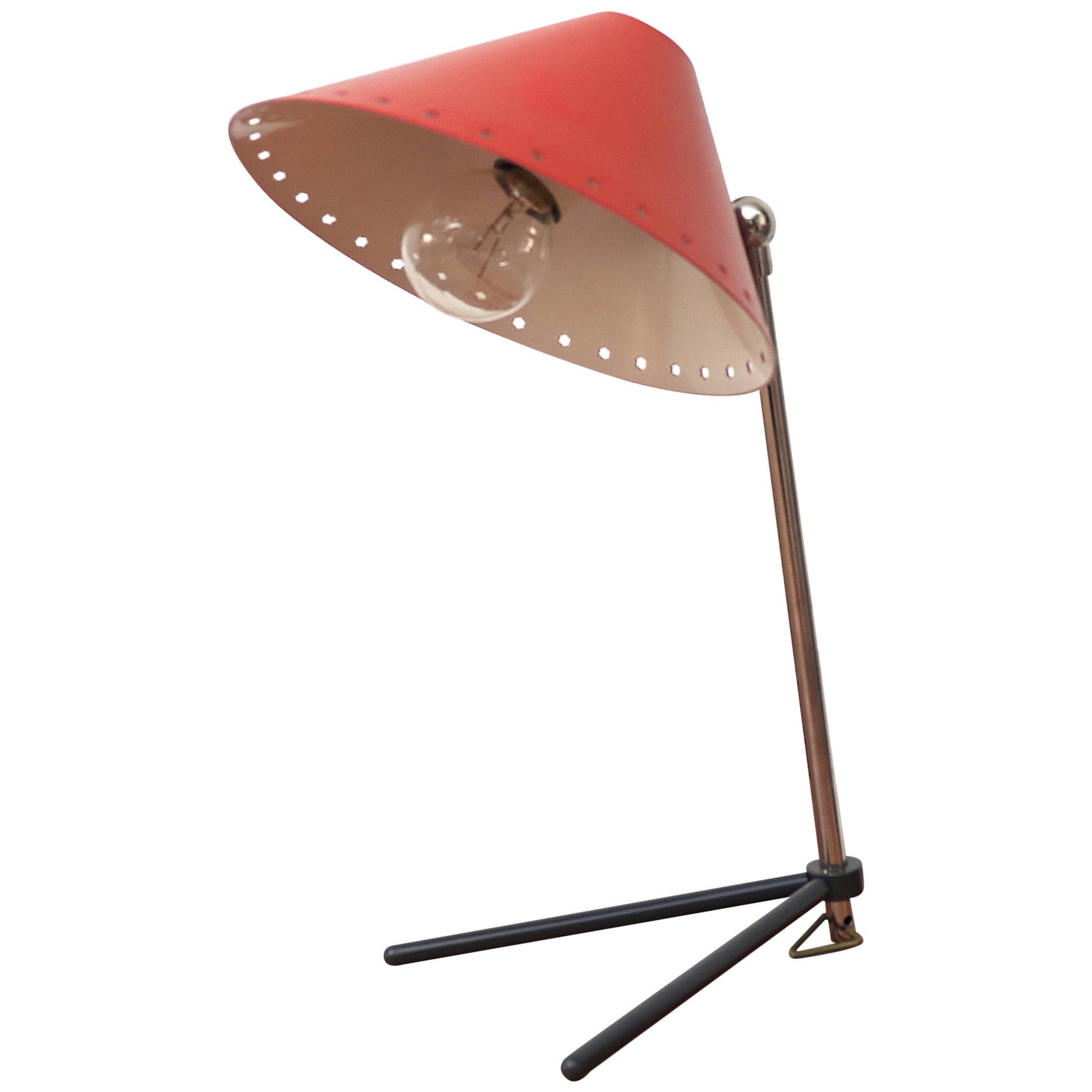 Hala Zeist Red Enameled Pinocchio Table or Wall Lamp