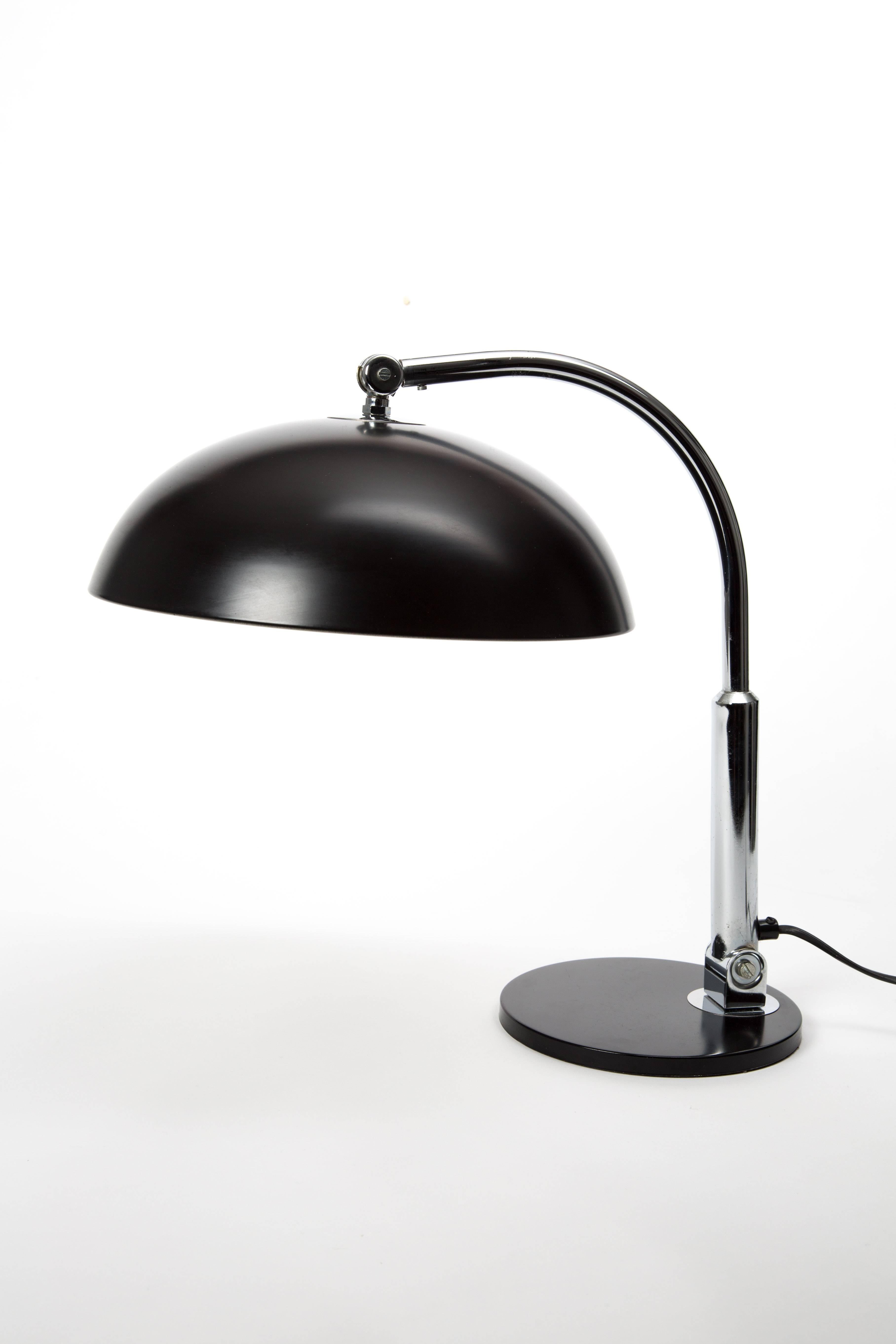Dutch Hala Zeist Table Lamp by J Busquet Black Desk Lamp