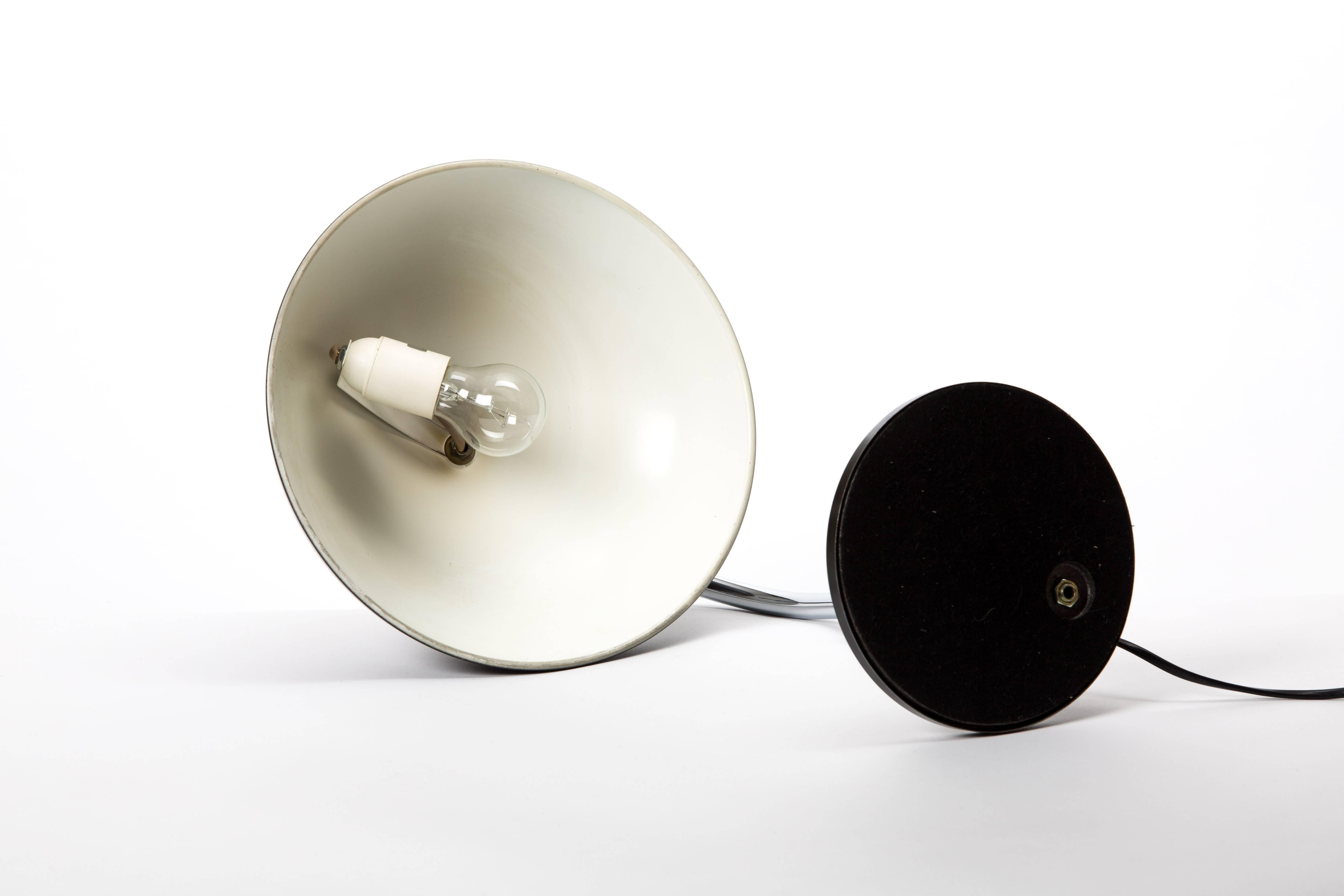Mid-20th Century Hala Zeist Table Lamp by J Busquet Black Desk Lamp