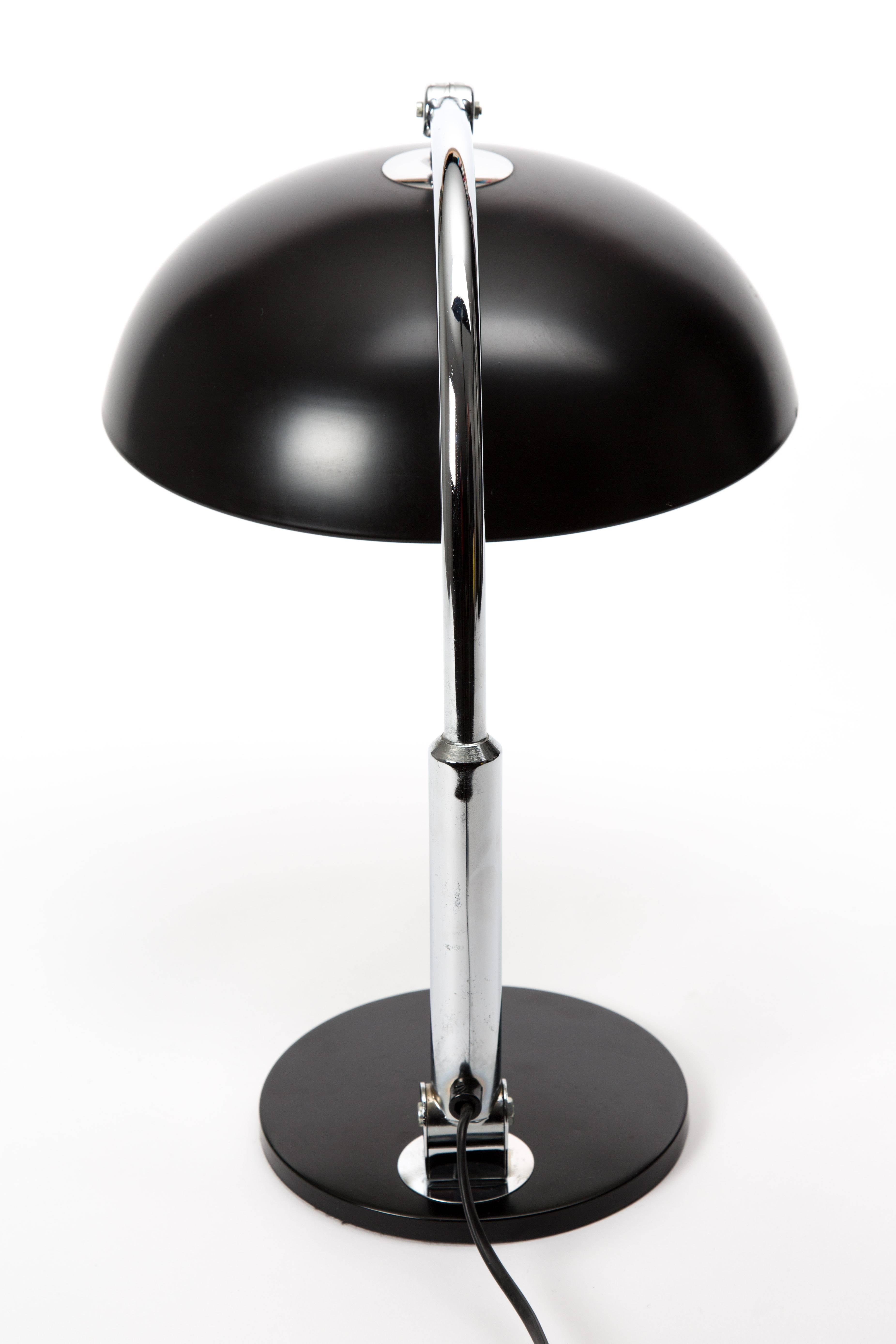 Chrome Hala Zeist Table Lamp by J Busquet Black Desk Lamp