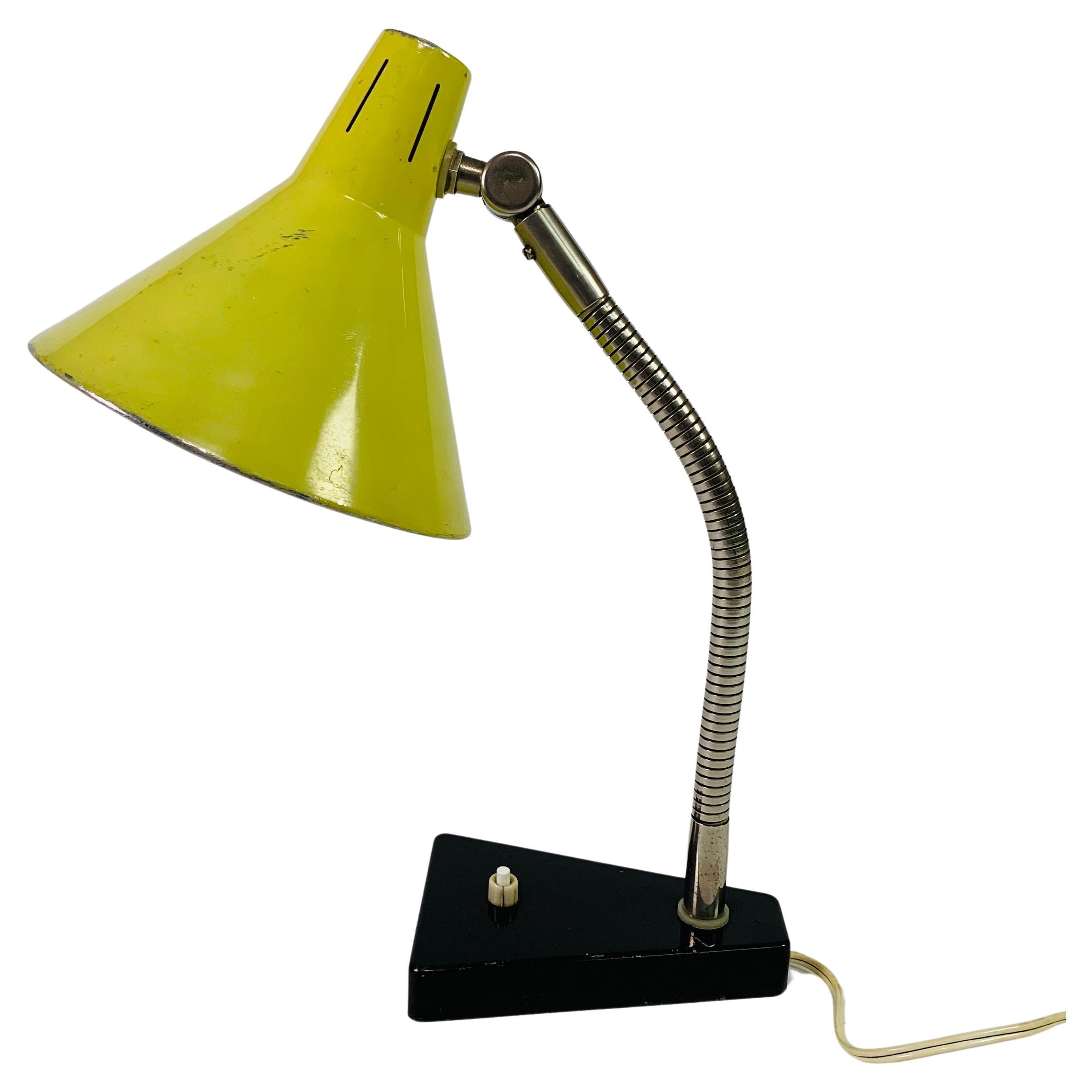 Hala 'Zonneserie' bureaulamp van H. Busquet, jaren 60 For Sale