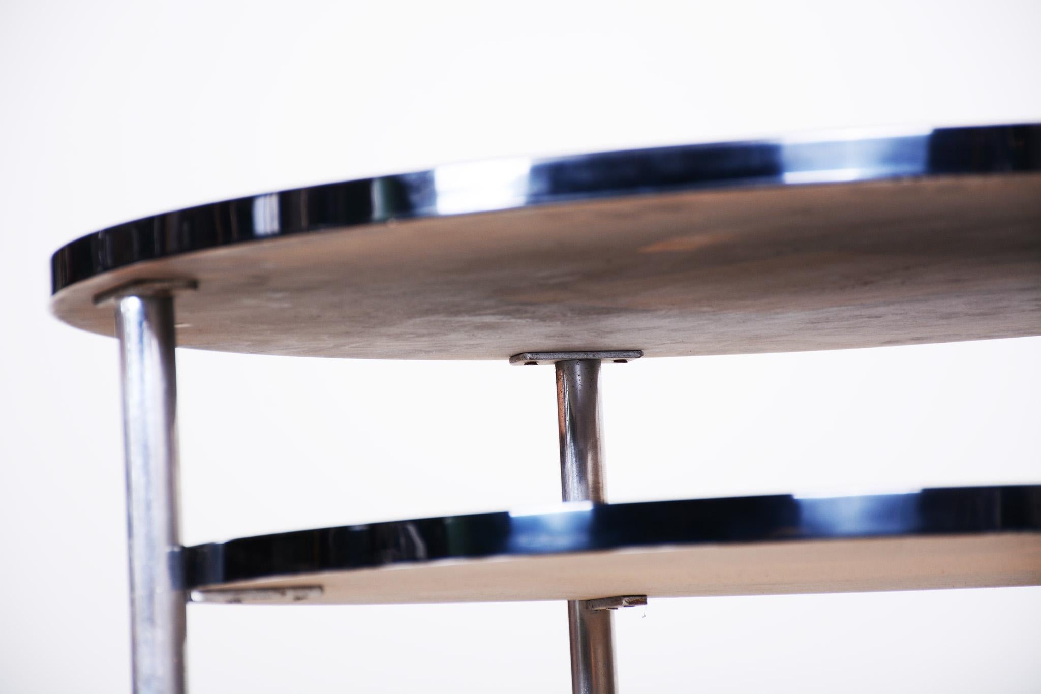 Mid-20th Century Halabala Designed Fully Restored Bauhaus Table Made in the 1920s in Czechia For Sale