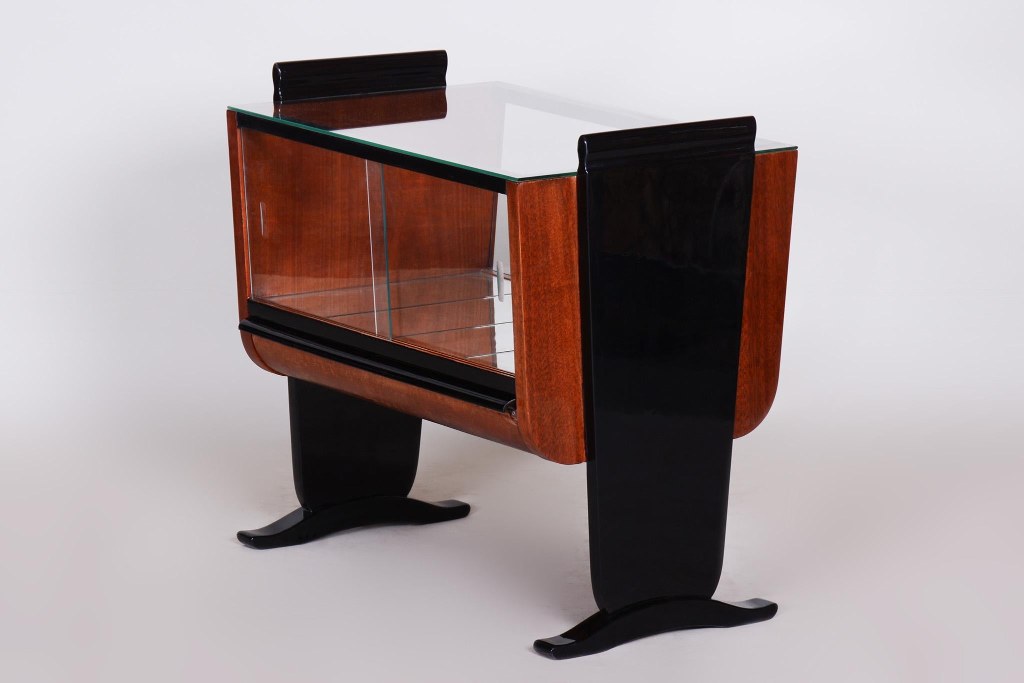 20th Century Halabala Designed Small Table Made by UP Závody in Czechia, 1930s, Restored For Sale
