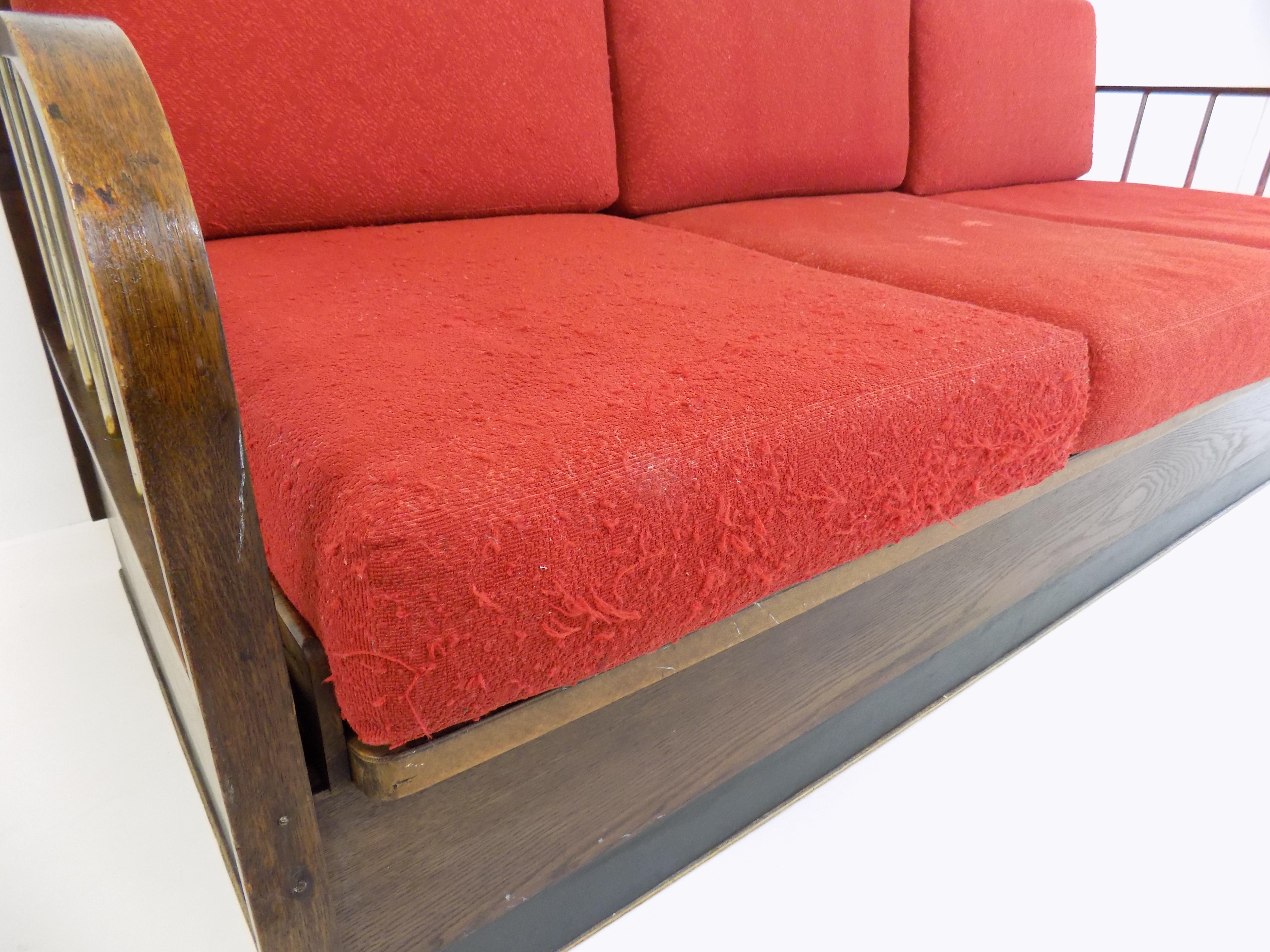 Halabala H-215 Bauhaus Sofa for UP Zavody For Sale 5