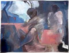 Deux nus, peinture à l'huile sur toile par Halata Dobroslav