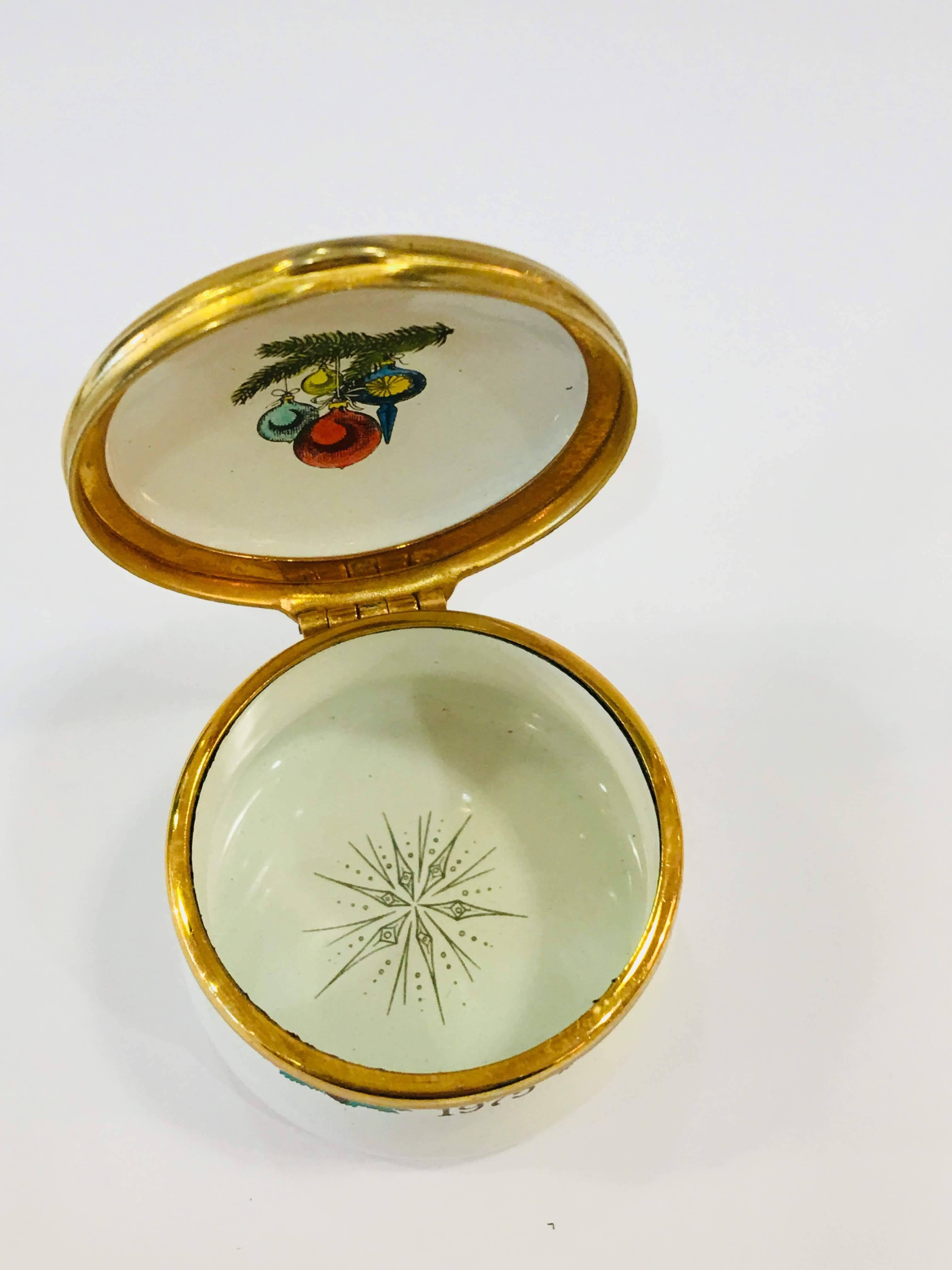 Late 20th Century Halcyon Days, Christmas 1975 Box
