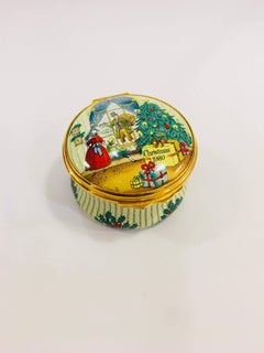 Halcyon Days, Christmas 1980 Box with Original Packaging
