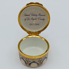 Halcyon Days Feine Emaille Britische Pillbox National History Museum of Los Angeles