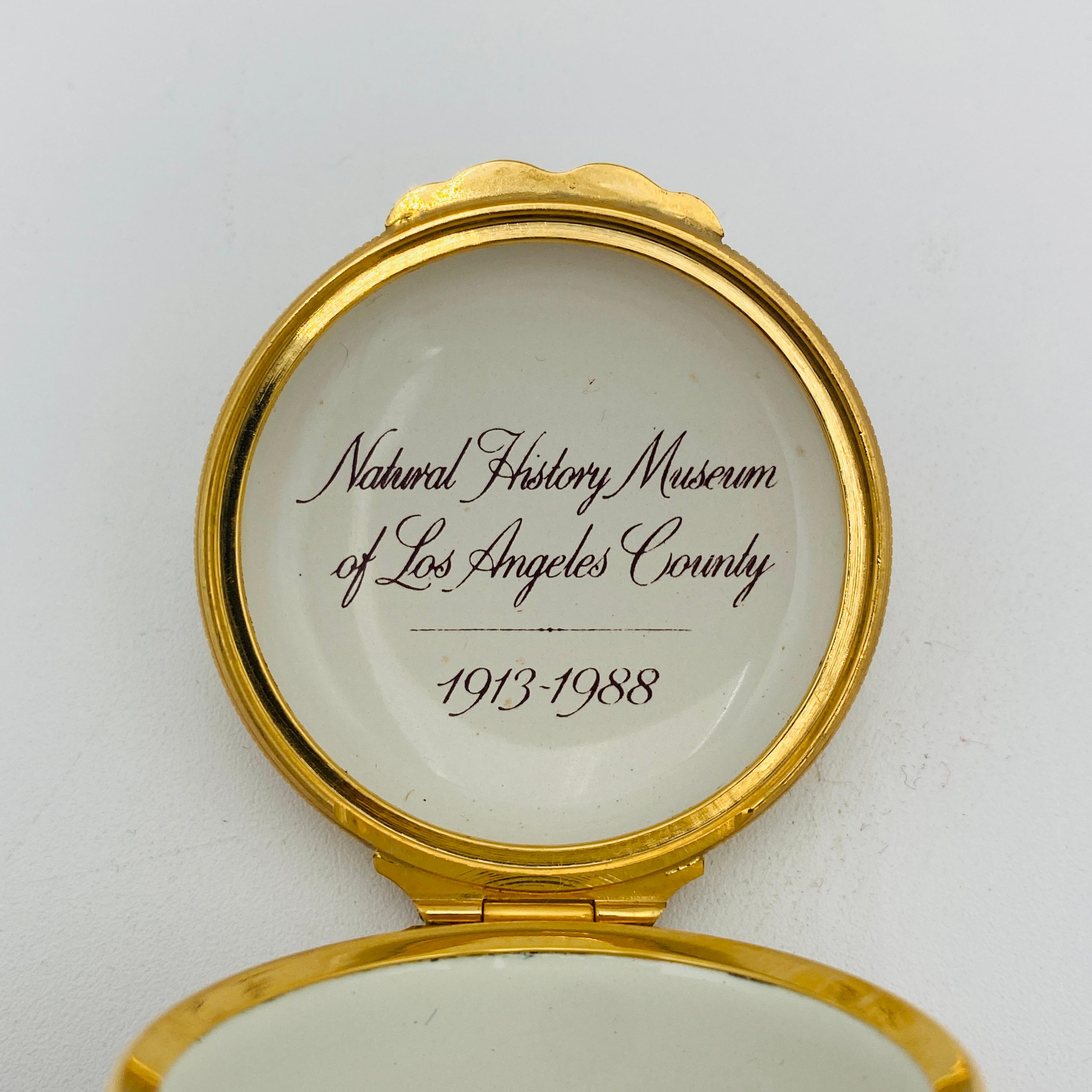 Halcyon Days Pastillero británico de esmalte fino Museo Nacional de Historia de Los Ángeles Art Nouveau en venta