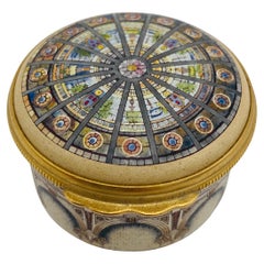 Halcyon Days Pastillero británico de esmalte fino Museo Nacional de Historia de Los Ángeles
