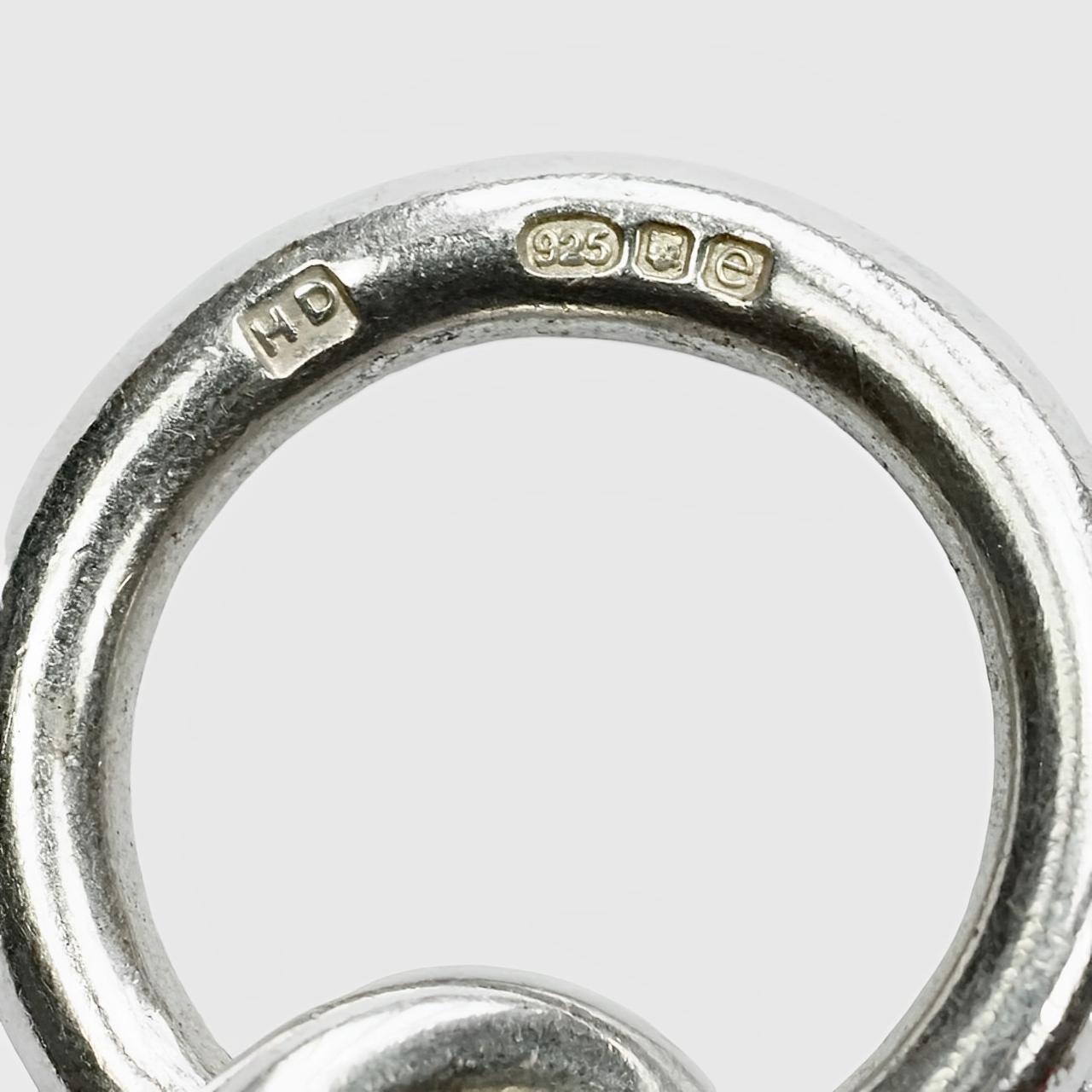 da uomo o donna Halcyon Days Sterling Silver Link Charm Bracelet in vendita