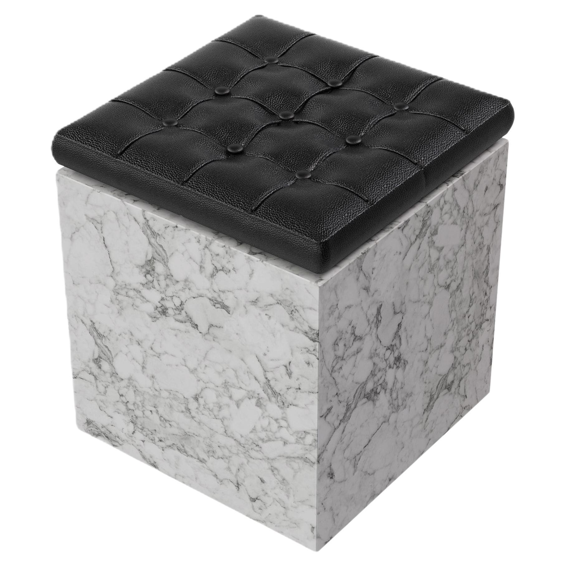 Halden - Pouf in marmo - Whiting Carrara