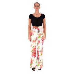 Hale Bob Floral-Print Flared Trousers