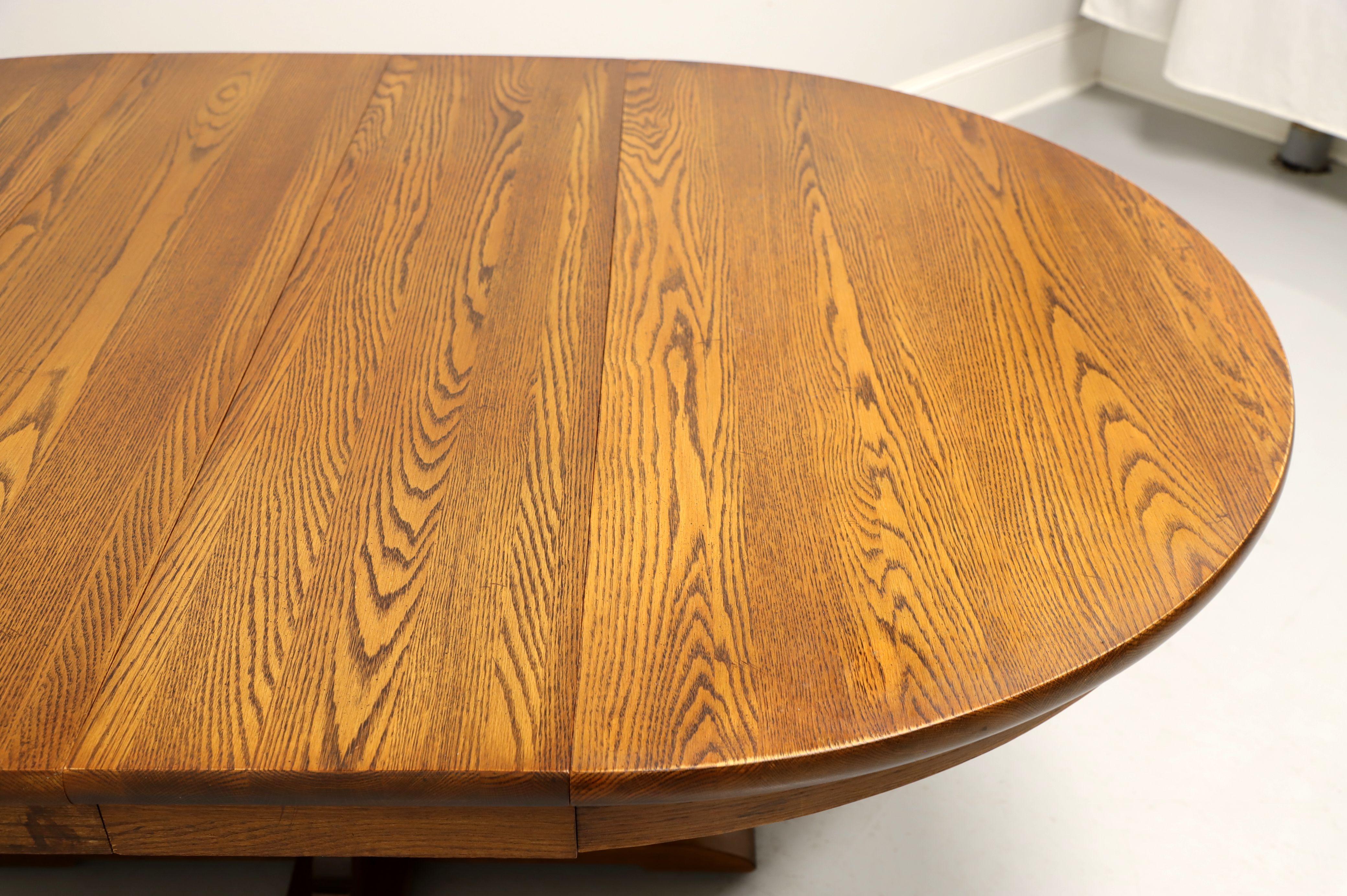 HALE Mid 20th Century Solid Oak Dining Table 2
