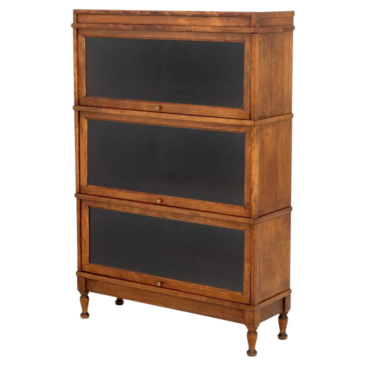 Hale Manufacturing Company Oak Sectional Barrister's Bookcase For Sale
