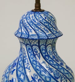 Haleh Atabeigi x Mario Buatta Blue and White Lamp