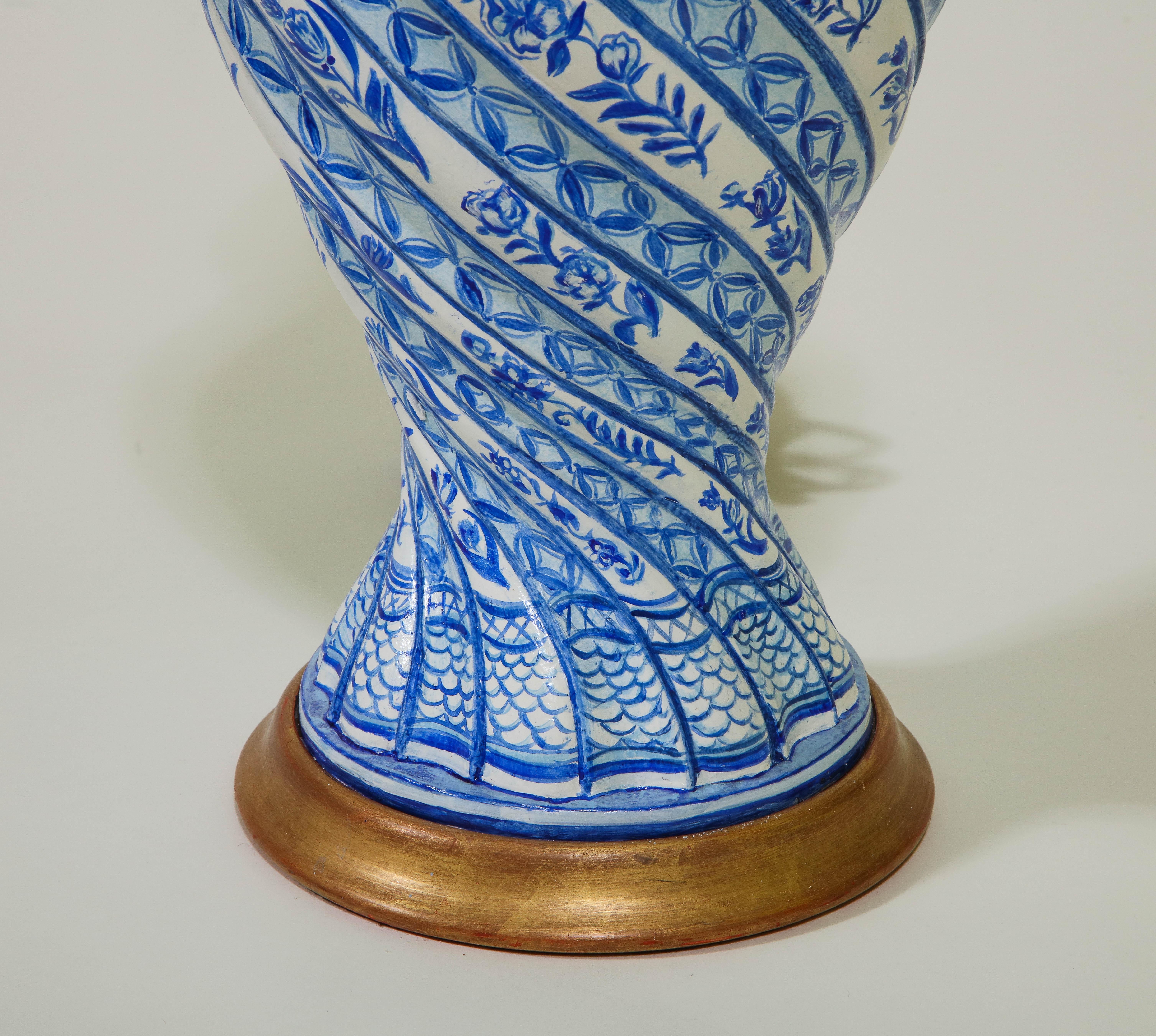 Chinoiserie Haleh Atabeigi x Mario Buatta Blue and White Lamp