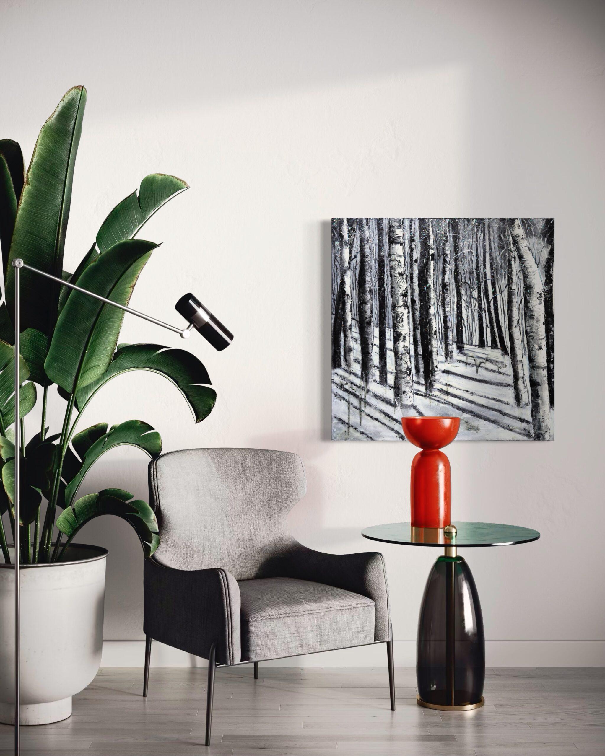 Icelandic Glow - Painting by Haleh Mashian 