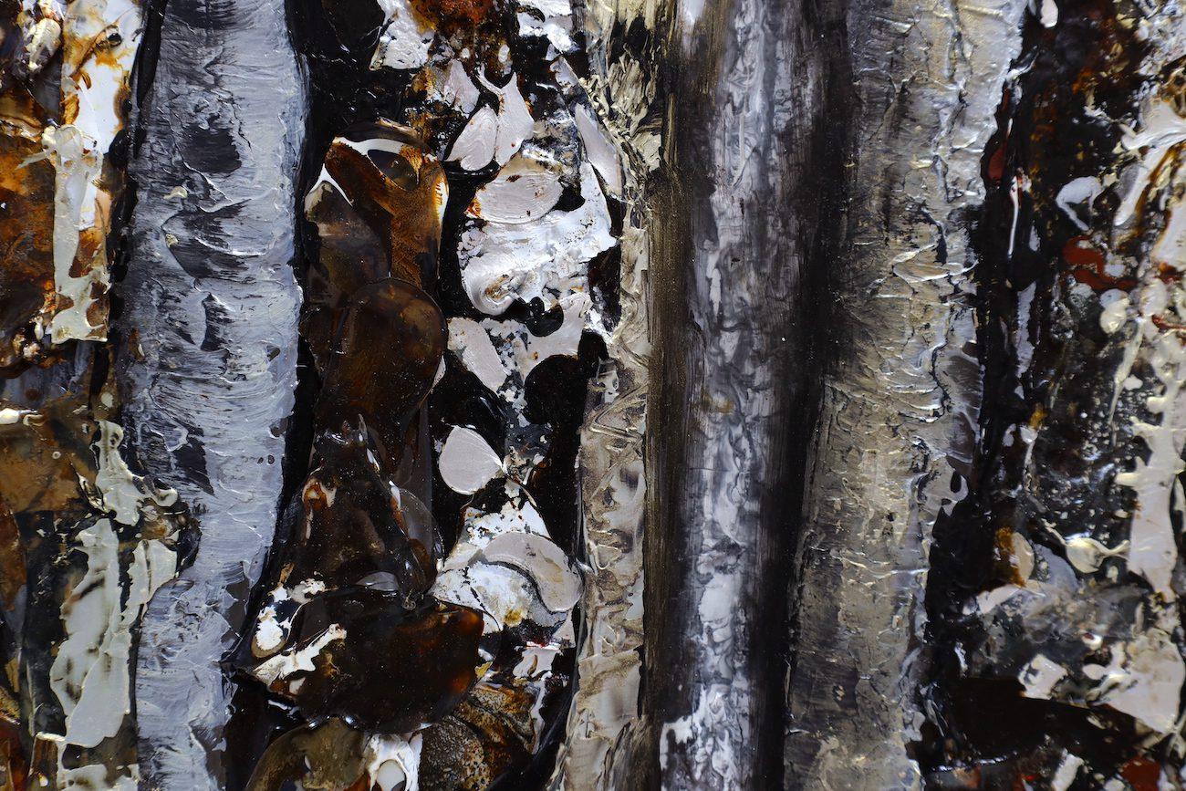 Ember Echoes - Painting by Haleh Mashian