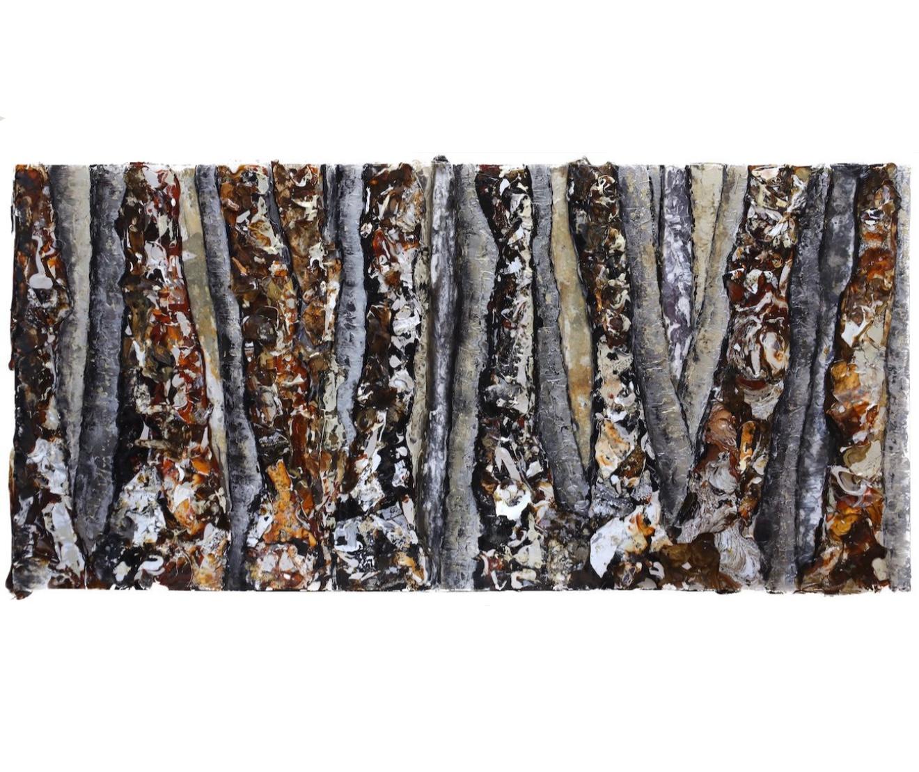 Haleh Mashian Landscape Painting - Ember Echoes