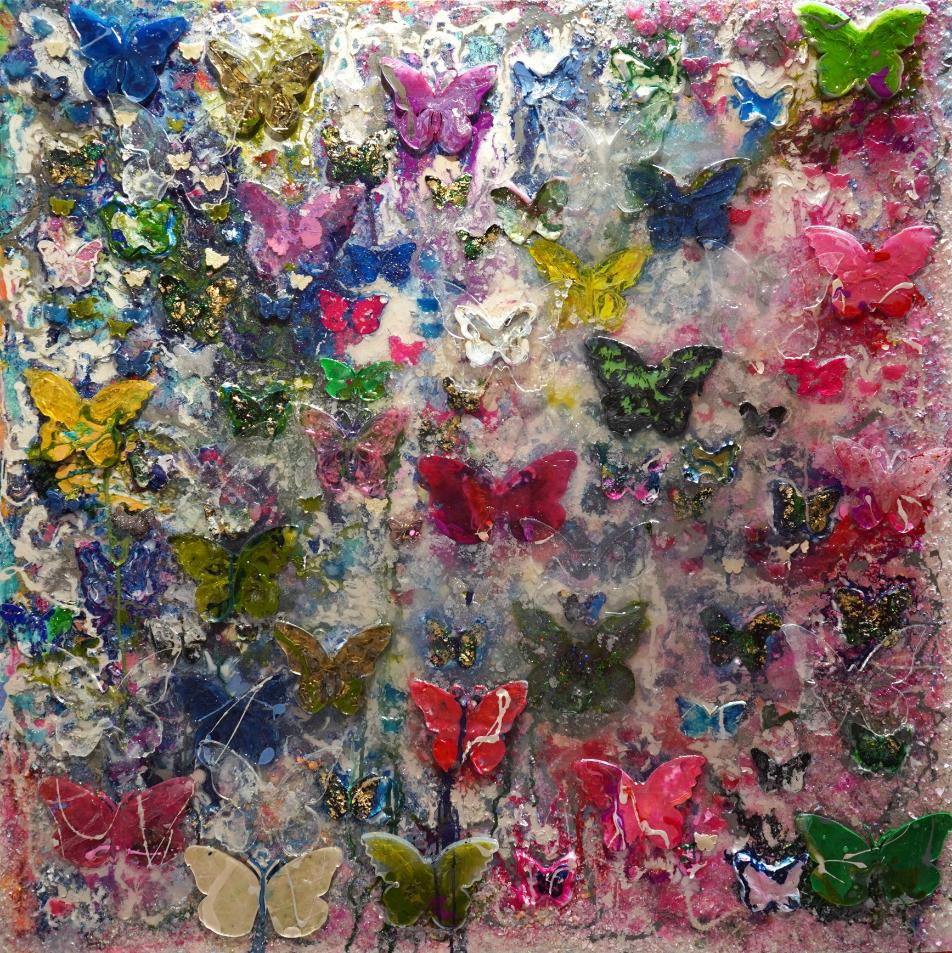 Haleh Mashian Animal Painting - Garden of Flight