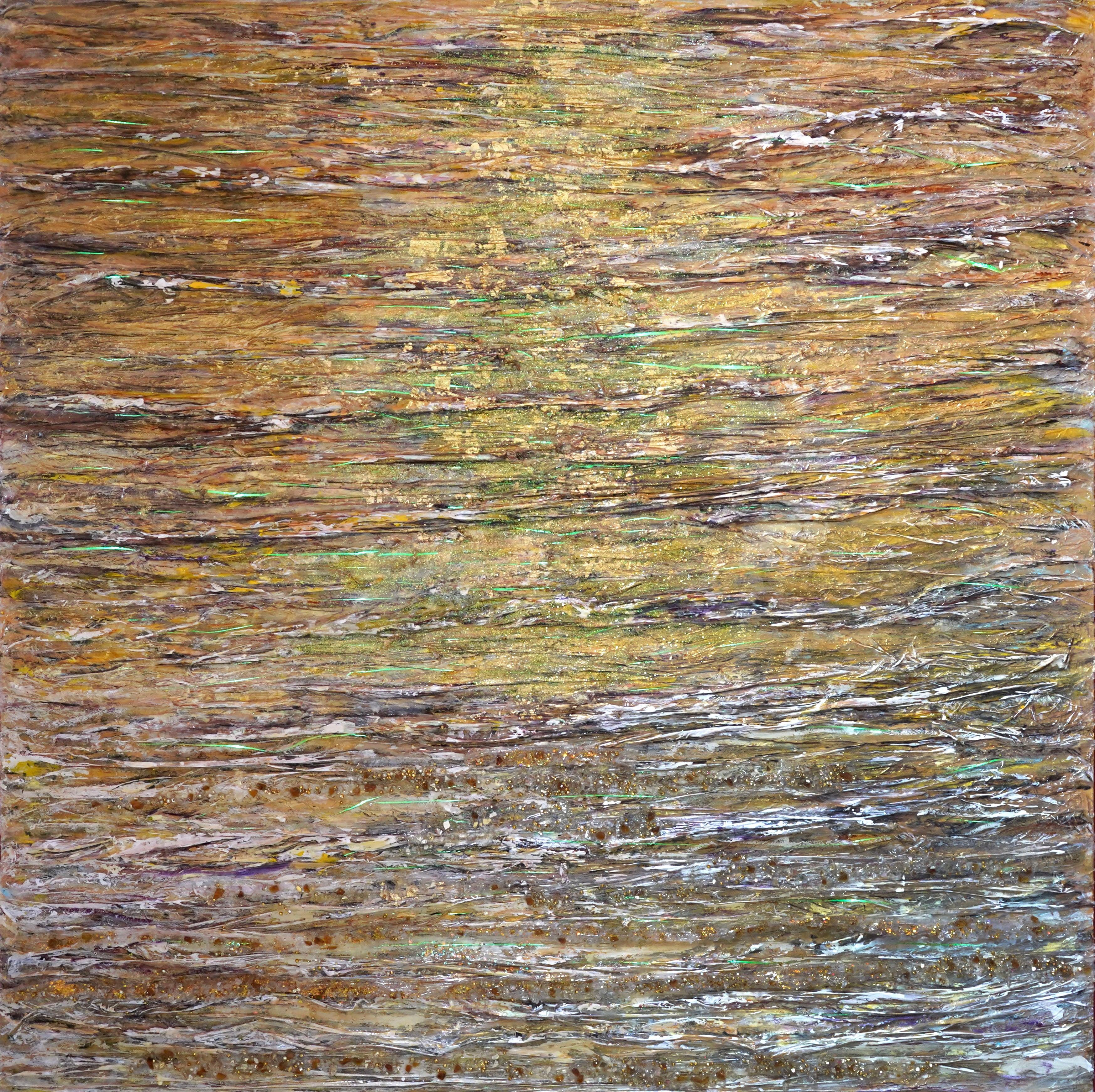 Abstract Painting Haleh Mashian - Golden Hour II