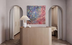 Ice On Fire - Pittura a tecnica mista con texture di Haleh Mashian