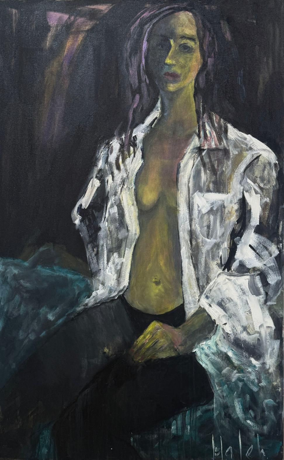 Figurative Painting di Haleh Mashian - In riposo