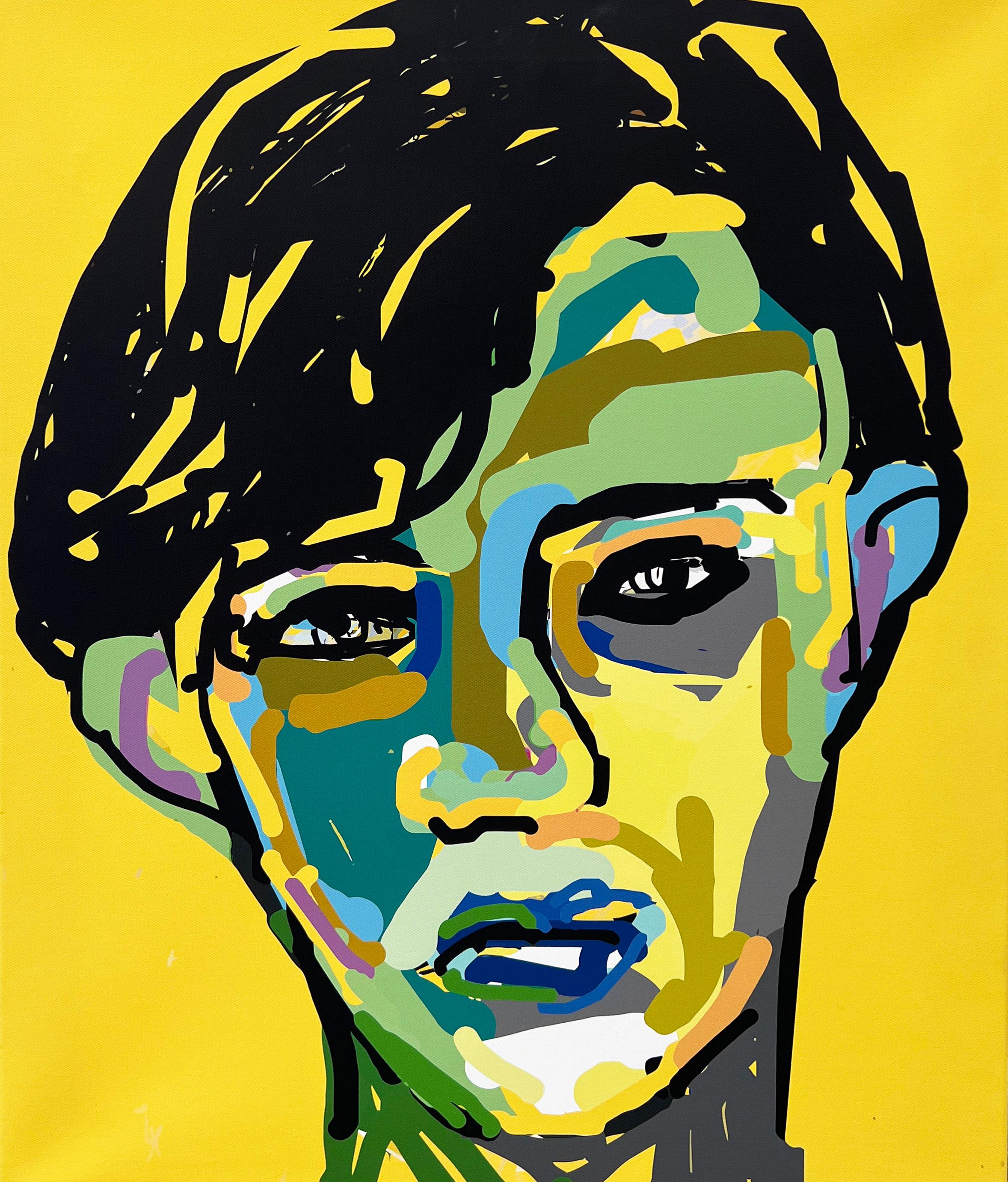 "Mr. Hyde in Yellow" - Colorful Portrait Print by Haleh Mashian