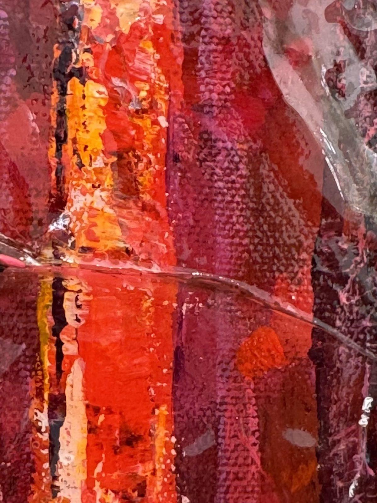 Scarlet's Serenade - Contemporary Painting by Haleh Mashian