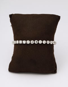 Half a carat Each Three Prong Diamond Tennis Bracelet