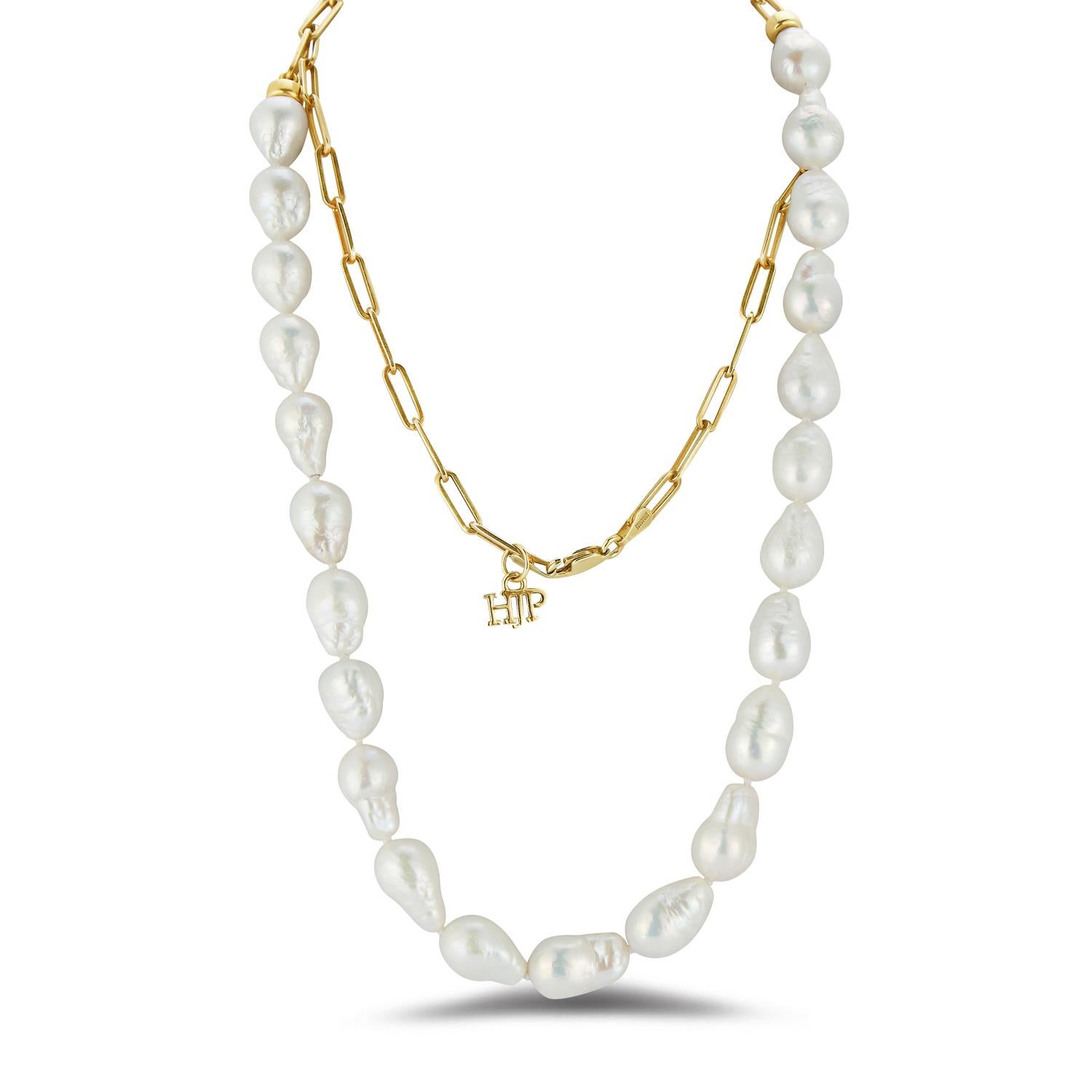 long baroque pearl necklace