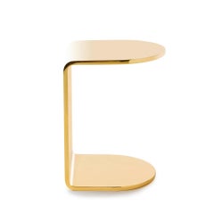 Half-Beam Side Table in Polished Bronze, 2015