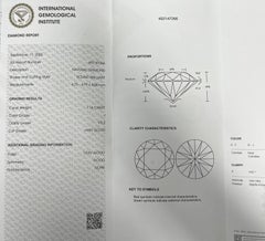 Half-Bezel Diamond Ring – 18ct Yellow Gold, 1.14ct Round Natural Diamond