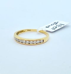 Half Carat .50ct Genuine Diamond Wedding Band Eternity Ring 18ct Yellow Gold