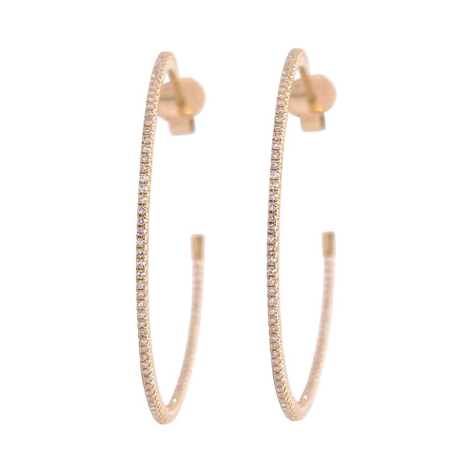 Gold half hoops Clearance