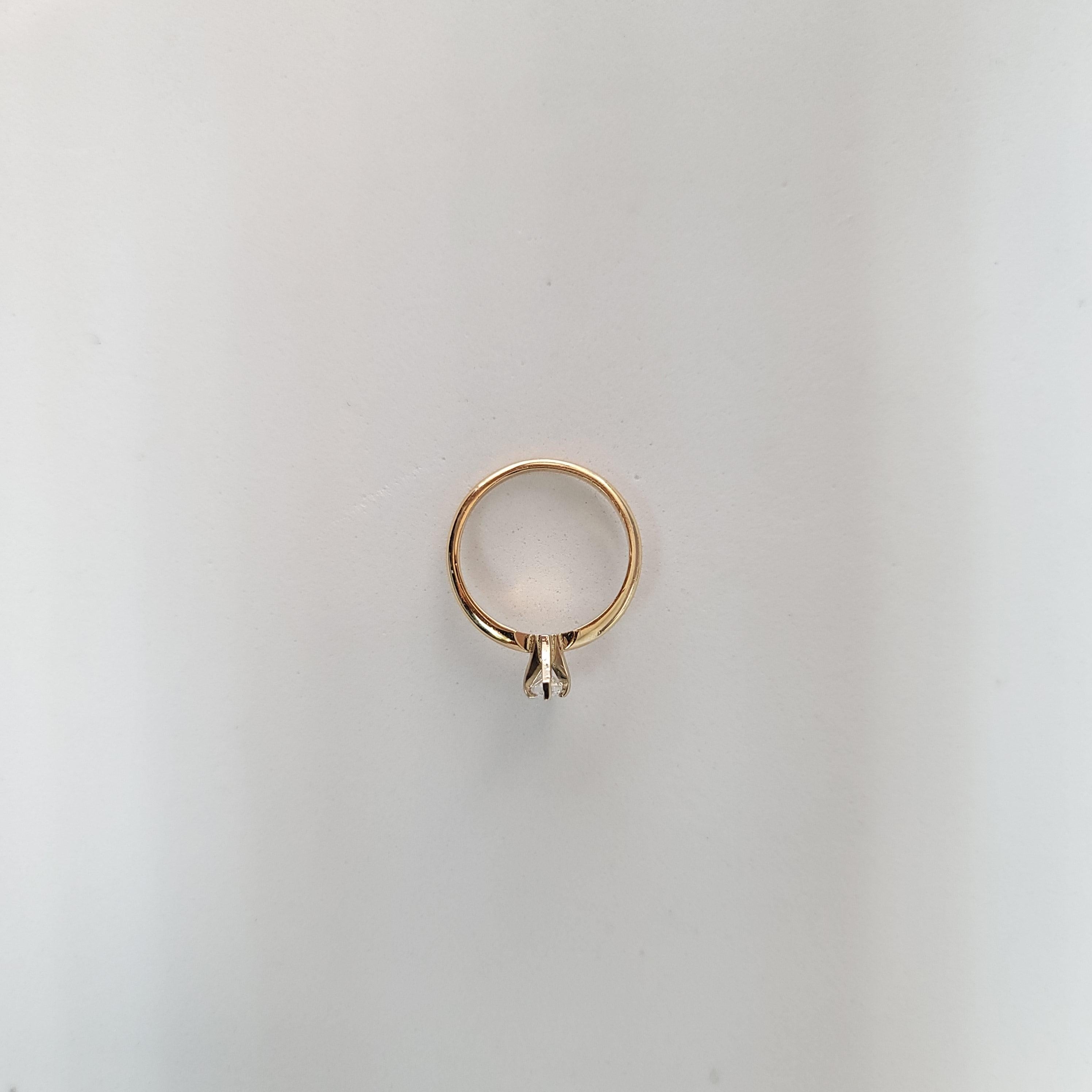 Bague de fiançailles à diamant solitaire marquise d'un demi-carat Neuf - En vente à Sugar Land, TX