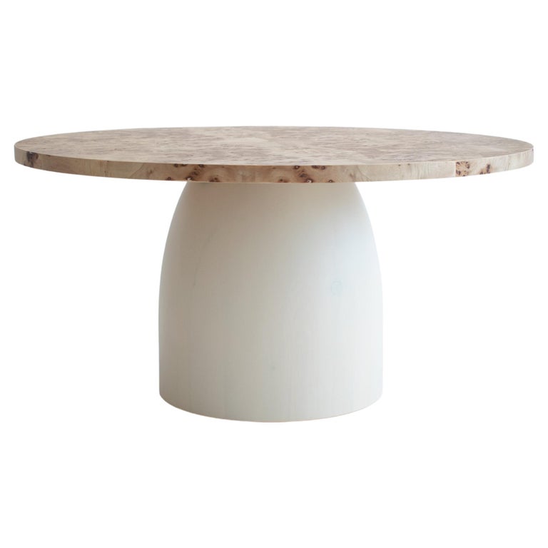 Half Ellipse Mappa Burl Coffee Table in Beige For Sale at 1stDibs Half Ellipse Mappa Burl Coffee Table in Beige For Sale at 1stDibs