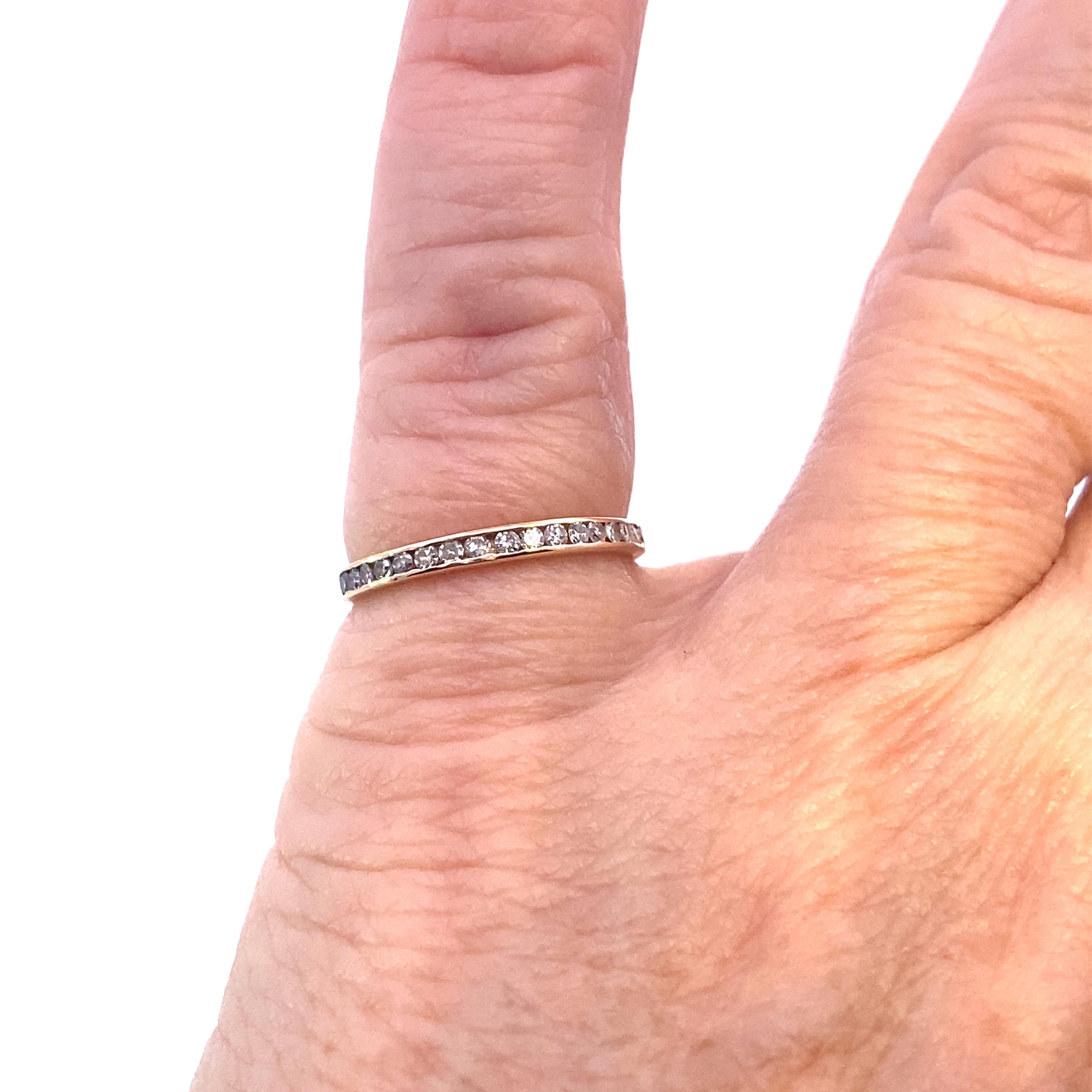 Half Eternity Diamond Band For Sale at 1stDibs