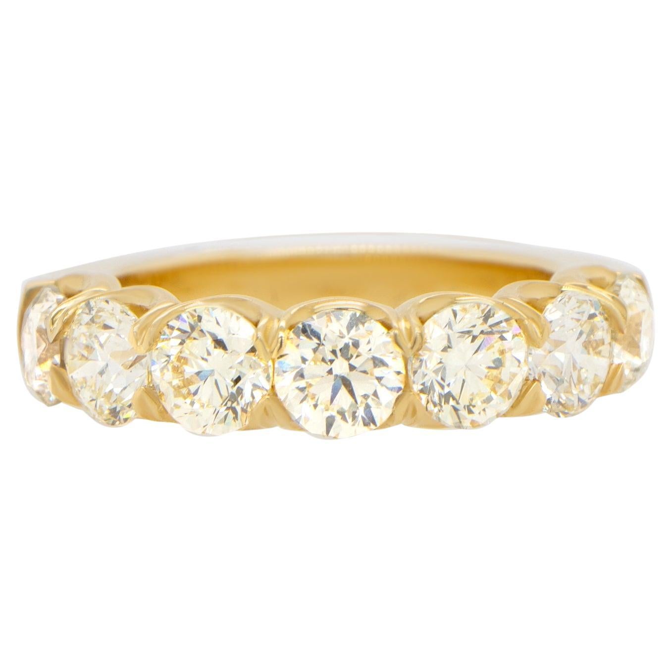 Media alianza de diamantes 2,84 quilates Oro amarillo de 18 quilates