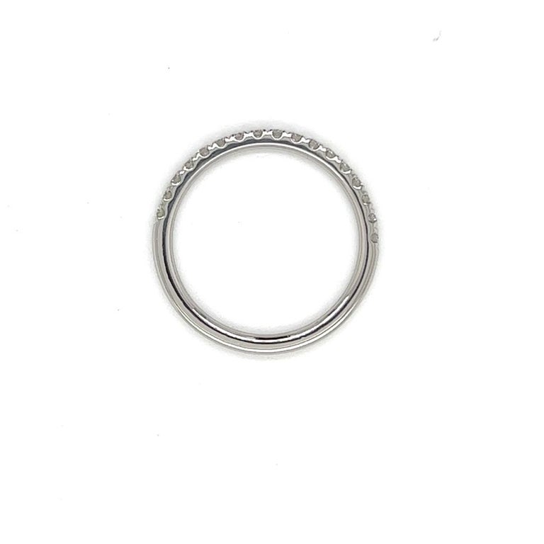 Customizable Half Eternity Diamond Ring in Platinum For Sale at 1stDibs