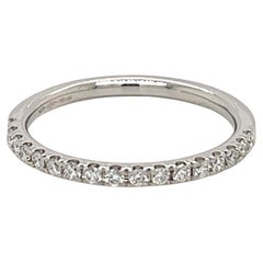 Halb-Eternity-Diamantring aus Platin