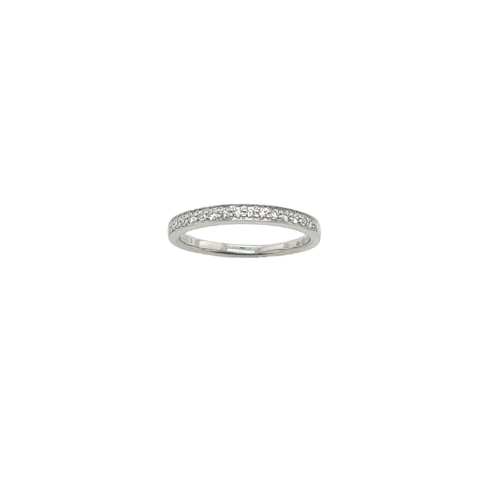 Half Eternity Diamond Ring Set with 0.13ct G-H/SI in 9ct White Gold For Sale